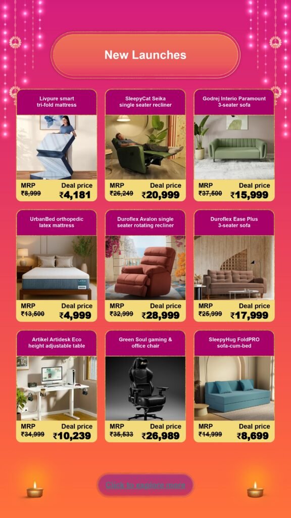 Diwali Furniture Sale: Stylish Picks for Home & Kitchen furniture page 0006