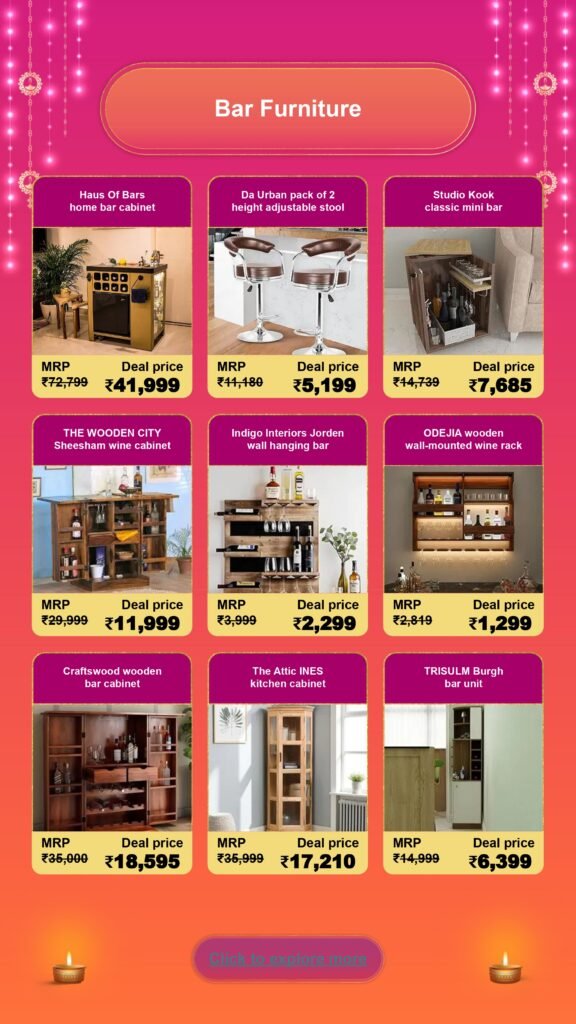 Diwali Furniture Sale: Stylish Picks for Home & Kitchen furniture page 0009