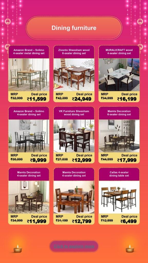 Diwali Furniture Sale: Stylish Picks for Home & Kitchen furniture page 0012