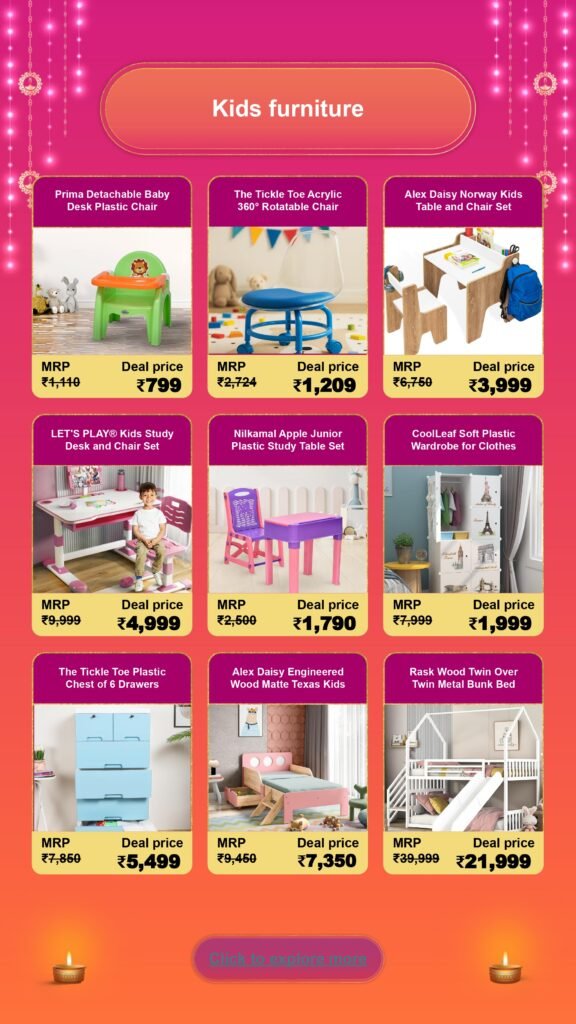 Diwali Furniture Sale: Stylish Picks for Home & Kitchen furniture page 0013