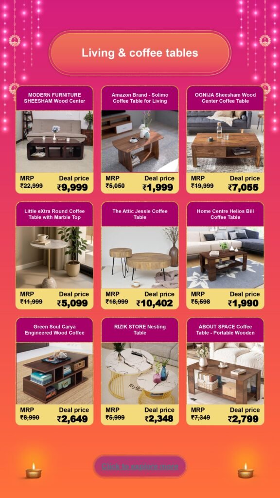 Diwali Furniture Sale: Stylish Picks for Home & Kitchen furniture page 0014