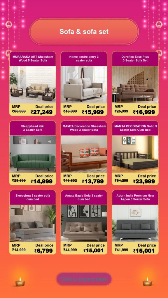 Diwali Furniture Sale: Stylish Picks for Home & Kitchen furniture page 0018