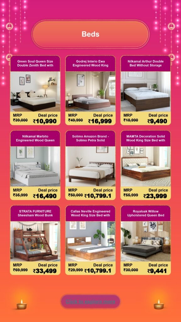 Diwali Furniture Sale: Stylish Picks for Home & Kitchen furniture page 0020