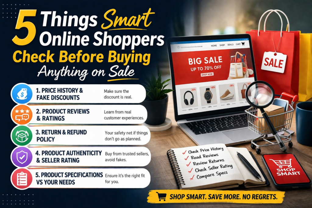 Online sales can feel exciting—huge discounts, limited-time deals, and flashy offers. But smart online shoppers know that not every “deal” is truly a bargain. Before clicking that Buy Now button, a few quick checks can save you money, regret, and frustration.