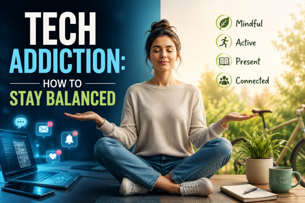 Discover practical tips to overcome tech addiction and stay balanced in daily life with mindful habits and smart digital choices.